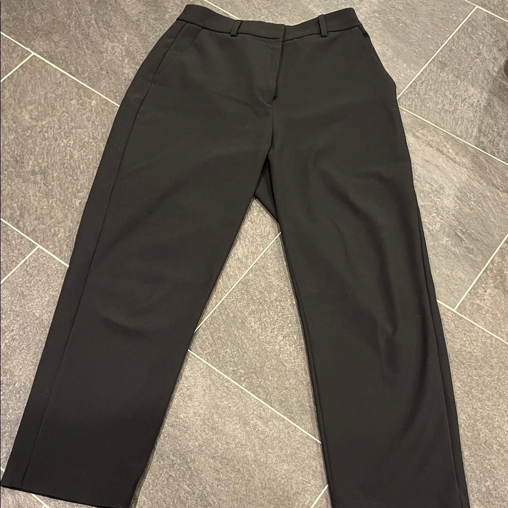 EXPRESS WOMENS EDITOR PANTS SIZE 6R Classic Black Trousers
